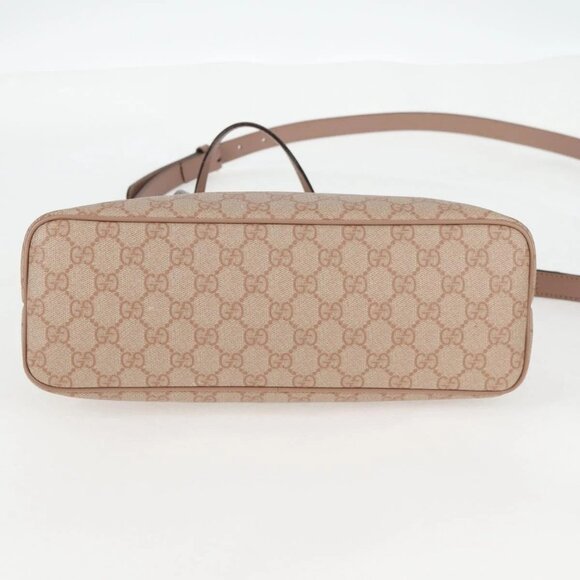 GUCCI GG Supreme Hand Bag PVC 2way Pink Gold 353440 Auth ki5957 - Picture 7 of 16